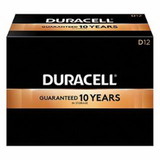 DURACELL MN1300 CopperTop Alkaline Battery, 1.5V, D, 12/BX