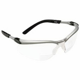 3M 247-11374-00000-20 Bx Safety Eyewear, +1.5 Diopter Polycarbon Hard Coat Lenses, Silver/Black Frame