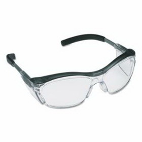 3M 247-11411-00000-20 Nuvo Safety Eyewear, Clear Lens, Anti-Fog, Hc, Translucent Gray Frame, Nylon