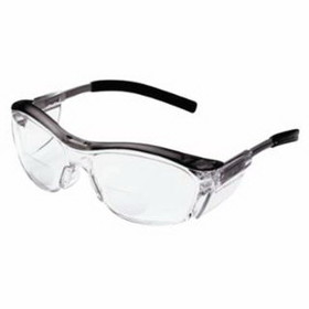 3M 247-11436-00000-20 Nuvo Reader Protective Eyewear, +2.5 Diopter, Clear Anti-Fog Lens, Gray Frame