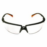 3M 247-12261-00000-20 Privo Safety Eyewear, Clear Lens, Polycarbonate, Anti-Fog, Black Frame