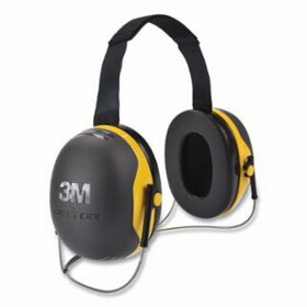3M X2B PELTOR&#153; X Series Earmuff, 25dB NRR, Black/Yellow, Behind the Head