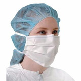 DUPONT ML7360WH0002500S Sierra™ Controlled Environments Sterile Face Mask, Universal Size, WH