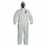 Dupont D14364708 Proshield Nexgen Coveralls With Attached Hood, White, Medium