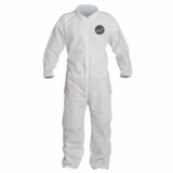 Dupont  Proshield® 10 Coverall, Collar, Elastic Wrists and Ankels, Zipper Front, Storm Flap, White