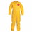 Dupont 251-QC120S-XL Tychem&#174; 2000 Coverall, Serged Seams, Collar, Zipper Front, Open Wrists and Ankles, Storm Flap, Yellow, X-Large, Price/12 EA