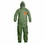 Dupont D15526972 Tychem 2000 Sfr Protective Coveralls, Hooded Coverall, Green, 2X-Large, Price/4 EA