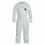 Dupont D15221432 Tyvek 400 Collared Coveralls, Elastic Waist, Open Ankles/Wrists, Front Zipper, Serged Seams, White, X-Large, Vend Pack, Price/25 EA