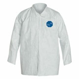 Dupont  Tyvek® 400 Front Snap Shirt with Collar and Open Wrists, Flashspun, White