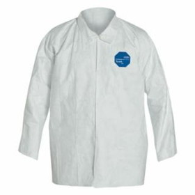 Dupont  Tyvek&#174; 400 Front Snap Shirt with Collar and Open Wrists, Flashspun, White