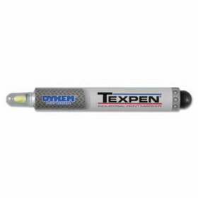 Dykem 16060 TEXPEN&#174; Industrial Steel Ball Tip Paint Marker, Yellow, 3/64 in, Fine