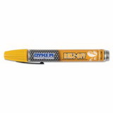 DYKEM 44757 RINZ OFF® Water Removable Temporary Marker, Yellow, Broad Threaded Cap
