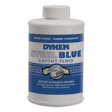 Dykem 80400 Layout Fluid, 8 Oz Brush-In-Cap, Blue