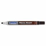 DYKEM 84010 BRITE-MARK® Medium Paint Marker, Brown, Medium, Bullet, Acrylic