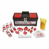 Brady 153670 Electrical Lockout Tagout Kit, 34 Pc, With toolbox and Nylon Safety Lockout Padlocks