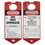 Brady 262-22075-R Red Labelled Lockout Hasp Aluminium Ea, Price/1 EA