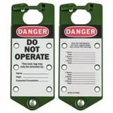 Brady 262-65963 Labeled Lockout Hasps Green