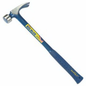 Estwing E3-25S Builders Series Framing Hammer, Large Face, Straight Steel Handle, 18 In, 2.3 Lb