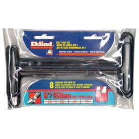 Eklind Tool 269-33168 6" T-Handle Hex Key Service Kit 8 Keys