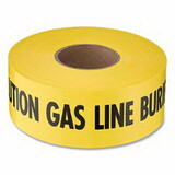 Empire Level 22-211 Shieldtec Standard Non-Detectable Safety Tape, Caution Gas Line Buried Below, 1000 Ft L, 3 In W, Yellow