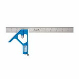 Empire Level E250M True Blue® Combination Square, 300 mm W, .001 in, Zinc/Stainless Steel