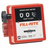 Fill-Rite 807B Mechanical Flow Meters, 3/4 In Inlet, 5 Gal/Min - 20 Gal/Min