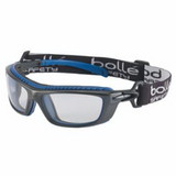 Bolle Safety 40276 Baxter Series Safety Glasses, Clear Lens, Platinum Anti-Fog/Anti-Scratch