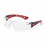 Bolle Safety 286-41080 Rush + Clear Pc Asaf - Platinum/Black & Red, Price/10 PR