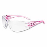 Radians OP6710ID Optima™ Safety Eyewear, Clear Lens, Polycarbonate, Uncoated, Pink Frame
