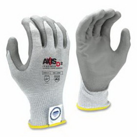 Radians RWGD101XS Axis D2&#153; Dyneema&#174; Cut Protection Gloves, X-Small, Gray