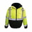 Radians SJ11QB-3ZGS-5X SJ11QB High Visibility Weatherproof Bomber Jacket with Quilted Built-in Liner, Hi-Vis Green, Black Bottom, 5X, Price/1 EA