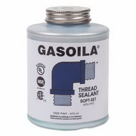 Gasoila Chemicals SS16 Soft-Set Thread Sealants, 1 Pt Brush Top Can, Blue/Green
