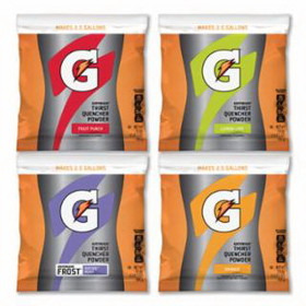 Gatorade 308-03944 G Series 02 Perform Thirst Quencher Instant Powder, 21 Oz, Pouch, 2.5 Gal Yield, Assorted Flavors
