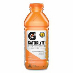 Gatorade 04790 Gatorlyte&#174; Electrolyte Beverage, Orange, 20 oz, 12 ct