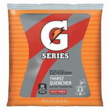 Gatorade 308-33691 G Series 02 Perform Thirst Quencher Instant Powder, 21 Oz, Pouch, 2.5 Gal Yield, Fruit Punch
