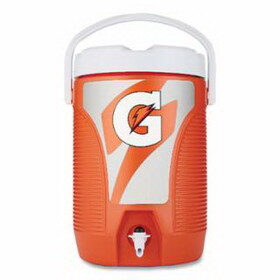 Gatorade 50429SM Beverage Cooler, 3 gal, Orange/White