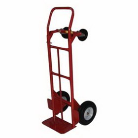Milwaukee Hand Truck 40180 2-Position Convertible Hand Truck, 600 Lb Load Capacity, 8 In X 14 In Toe Plate, Flow Back Handle, Puncture Proof Wheels