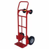 Milwaukee Hand Truck 47180 2-Position Convertible Hand Truck, 800 Lb Load Cap, 8 In X 14 In Toe Plate, Flow Back Handle, Solid Puncture Proof Wheels