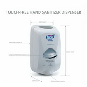 Purell 2720-12 TFX&#153; Touch Free Dispenser, 1200 mL, White/Gray