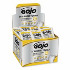 Gojo 315-6380-04 Scrubbing Wipes, 80 Sheets