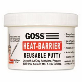 Goss G-9000 Heat-Barrier Reusable Putty, 12 Oz, Pink