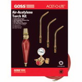 Goss KA-31 Feather Flame Air-Acetylene Torch Outfits, 1/8 In, 3/16 In, 1/4 In, Acetylene(B)