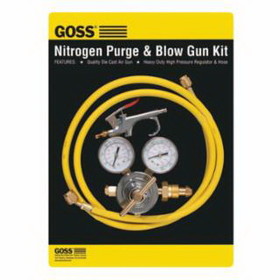 Goss KPN-1 Nitrogen Purge & Blow Gun Kits, High Pressure Regulator, 6 Ft Hose, Blow Gun
