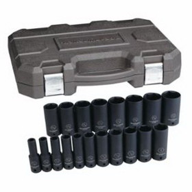 Gearwrench 329-84934N 19 Piece Deep Impact Socket Set, 1/2 In, Sae