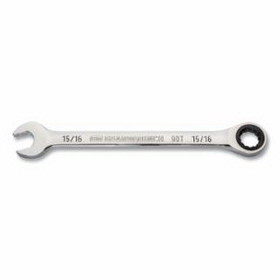 GEARWRENCH 86952 90-Tooth 12 Point Ratcheting Combination Wrench, SAE, 15/16 in