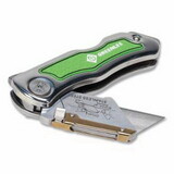 Greenlee 0652-22 Utility Knife With Blades, 7 In L, Utility, Stainless Steel, Silver/Green