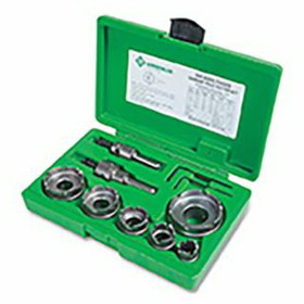Greenlee 648 Quick Change Carbide-Tipped Hole Cutter Set, 8 Pc