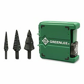 Greenlee GSBSET3 Step Drill Bit Set, 3 Pc