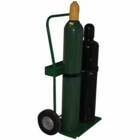 Saf-T-Cart 339-820-10 800 Series Carts, Holds 2 Cylinders, 8"-9 1/2" Dia., 10"Semi-Pneumatic Wheels