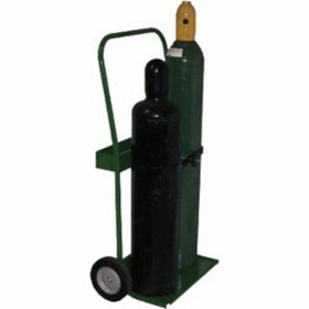 Saf-T-Cart 339-820-8 800 Series Carts, Holds 2 Cylinders, 8"-9 1/2", 8" Semi-Pneumatic Wheels